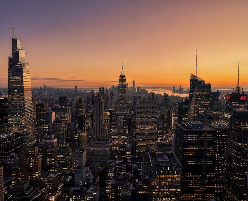 City Architecture - A breathtaking view of New York City skyscrapers #15463696