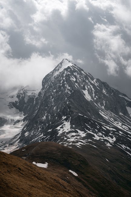 Mountain Landscapes - Stunning snow-capped peak in Obergurgl, Austria, #16533506