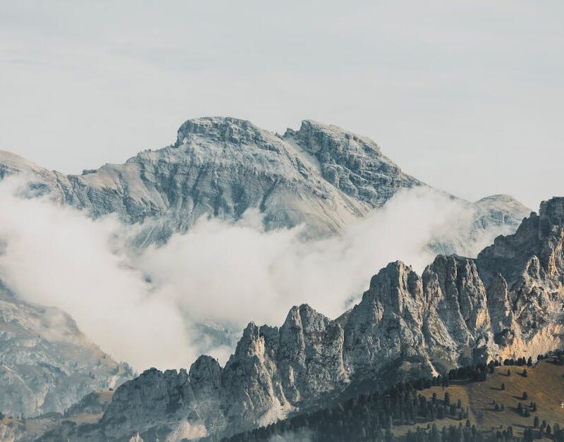 Mountain Landscapes - Majestic mountain landscape with dramatic peaks  #19779593