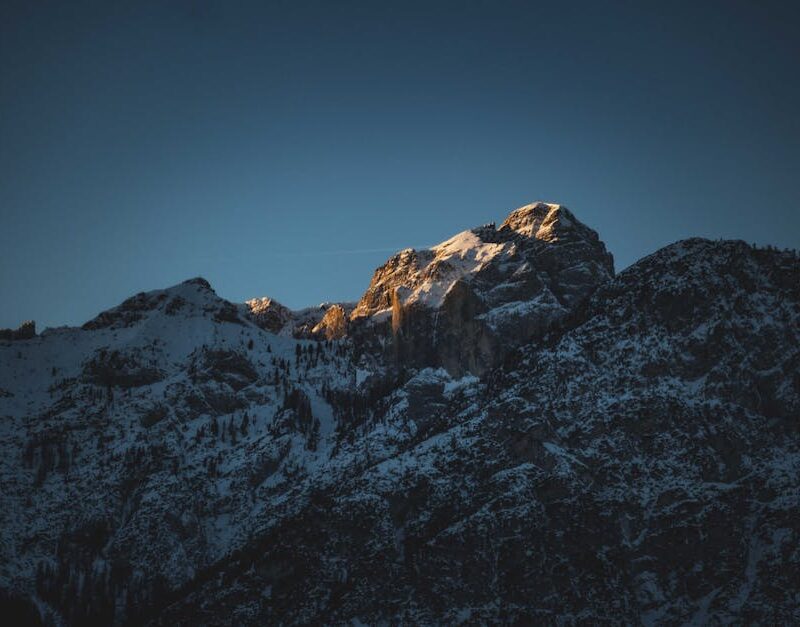 Mountain Landscapes - A breathtaking view of snow-capped mountains ill #19868382