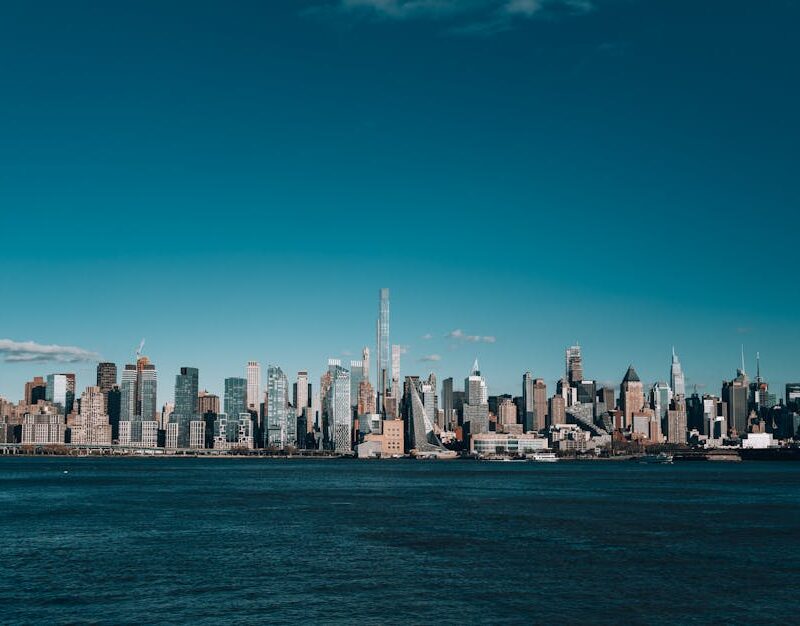 City Architecture - Stunning view of the New York City skyline with  #28909155