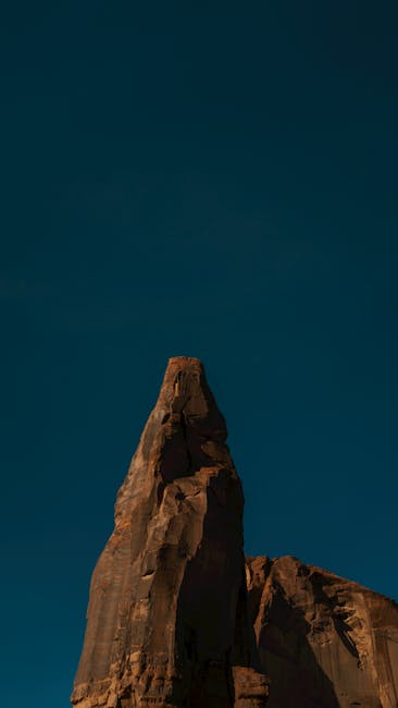 Mountain Landscapes - Stunning red rock formation in Arizona under a d #34945599
