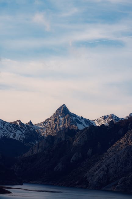 Mountain Landscapes - Scenic view of Picos de Europa mountains in Spai #35104087