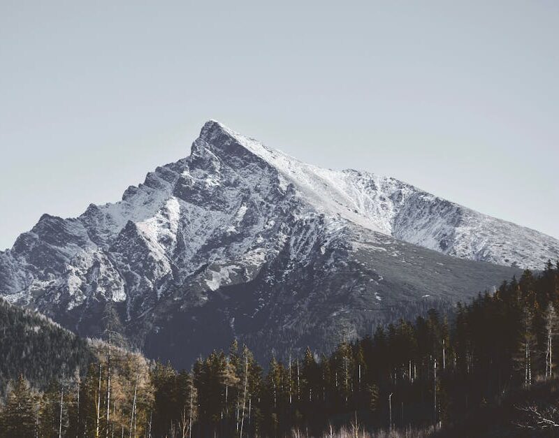Mountain Landscapes - Captivating view of Kriváň mountain in winter wi #6245540